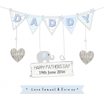 Daddy card bunting